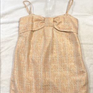 Club Monaco Pink and Gold Dress Size 4